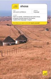 Cover of: Xhosa (Teach Yourself Languages) by Beverley Kirsch, S. Skorge, Sindiwe Magona