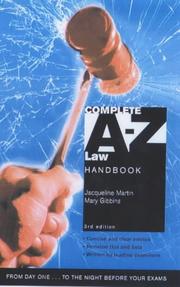 Cover of: Complete A-Z Law Handbook (Complete A-Z)