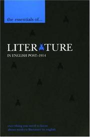 Cover of: The Essentials of Literature in English Post-1914 (The Essentials of ... Series) by Ian Mackean