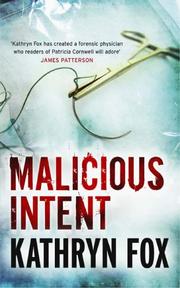 Cover of: Malicious Intent~Kathryn Fox