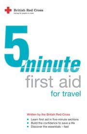 Cover of: 5-minute First Aid for Travel by British Red Cross Society.