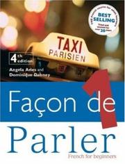 Cover of: Facon De Parler by Dominique Debney, Angela Aries