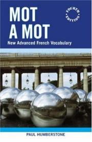 Cover of: Mot a Mot