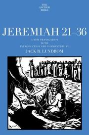 Cover of: Jeremiah 21-36: a new translation with introduction and commentary