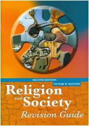 Cover of: Religion and Society | Victor Watton