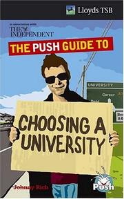 Cover of: The Push Guide to Choosing a University