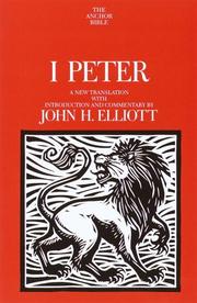 Cover of: 1 Peter: A New Translation with Introduction and Commentary (Anchor Bible)