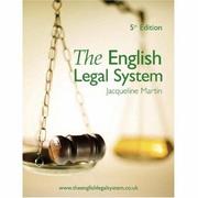 Cover of: The English Legal System by Jacqueline Martin