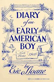 Cover of: Diary of an Early American Boy by Eric Sloane
