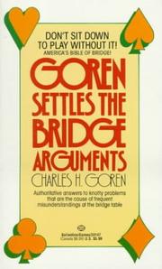 Cover of: Goren Settles the Bridge Arguments
