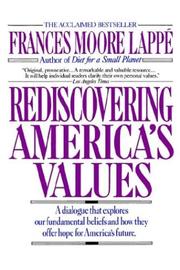 Cover of: Rediscovering America's values