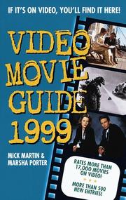 Cover of: Video Movie Guide 1999 by Marsha Porter