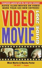 Cover of: Video Movie Guide 2001 by Mick Martin, Marsha Porter