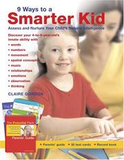 Cover of: 9 Ways to a Smarter Kid by Claire Gordon, Claire Gordon