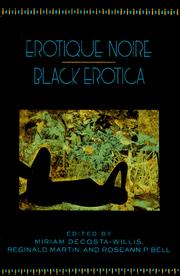 Cover of: Erotique noire = | 
