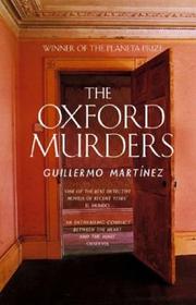 Cover of: THE OXFORD MURDERS