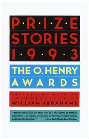 Cover of: Prize Stories 1993: The O'Henry Awards (Prize Stories (O Henry Awards))