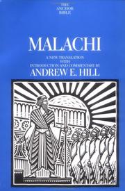Cover of: Malachi by Andrew E. Hill.
