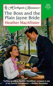 Cover of: Boss And The Plain Jayne Bride by Heather Macallister