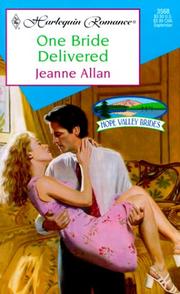 Cover of: One Bride Delivered  (Hope Valley Brides) by Jeanne Allan