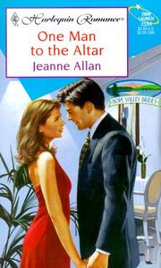Cover of: One Man To The Altar (Hope Valley Brides) by Allan.