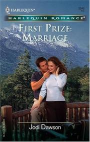 Cover of: First Prize: Marriage (Harlequin Romance)