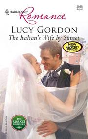 Cover of: The Italian's wife by sunset by Lucy Gordon