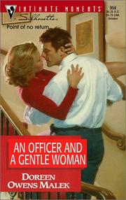 Cover of: An Officer and a Gentle Woman (Silhouette Intimate Moments #958) (Men in Blue)