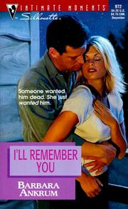 Cover of: I'll Remember You (Try To Remember)