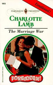 Cover of: Marriage War  (Forbidden)