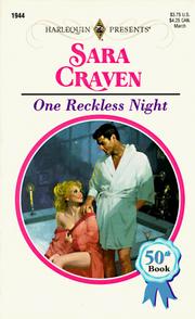 Cover of: One Reckless Night (50th Book)