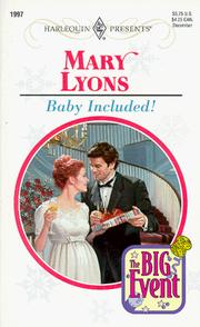 Cover of: Baby Included  (The Big Event)
