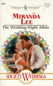 Cover of: Wedding - Night Affair (Society Weddings)