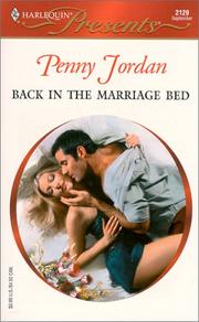 Cover of: Back in the Marriage Bed (Amnesia) by Penny Jordan