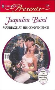 Cover of: Marriage at His Convenience by Jacqueline Baird