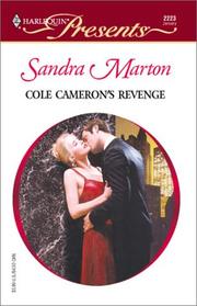 Cover of: COLE CAMERON'S REVENGE by Sandra Marton