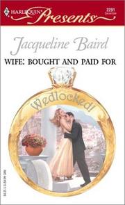 Cover of: Wife:  Bought and Paid For  (Wedlocked!)