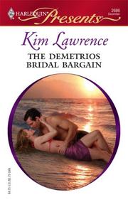 Cover of: The Demetrios Bridal Bargain
