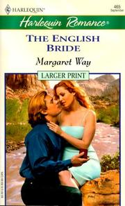 Cover of: English Bride (Legends Of The Outback) - Larger Print by Margaret Way