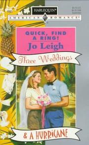 Cover of: Quick Find A Ring  (Three Weddings & A Hurricane) | Roberta Leigh