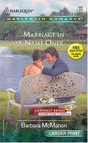 Cover of: Marriage In Name Only: Contact Brides (Larger Print)