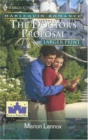 Cover of: The Doctor's Proposal by Marion Lennox