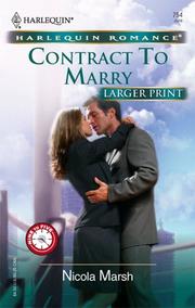 Cover of: Contract to Marry by Nicola Marsh