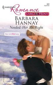 Cover of: Needed: Her Mr. Right (Harlequin Romance Series - Larger Print)