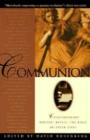 Cover of: Communion by David Rosenberg