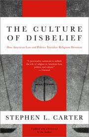 Cover of: The culture of disbelief by Stephen L. Carter