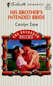 Cover of: His Brother'S Intended Bride  (The Brubaker Brides)