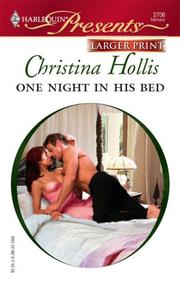 Cover of: One Night In His Bed (Harlequin Presents Series - Larger Print)