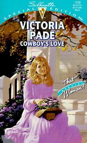 Cover of: Cowboy's Love  by Victoria Pade