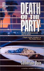 Cover of: Death Of The Party by Catherine Dain
